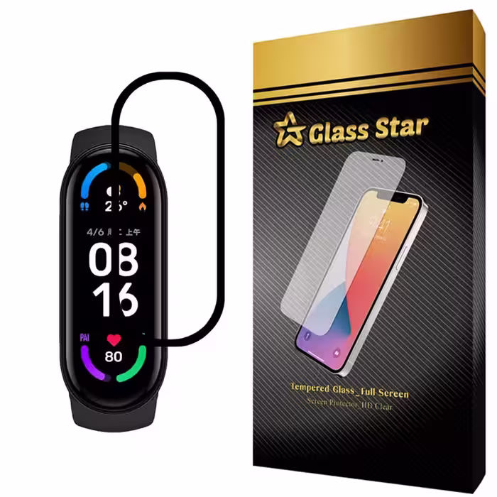 محافظ صفحه نمایش گلس استار مدل PMMA-X مناسب برای ساعت هوشمند شیائومی mi band 6 | کالا برتری