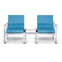 مبل اداری دونفره وسط عسلی کهربا آرام گستر مدل 527DT