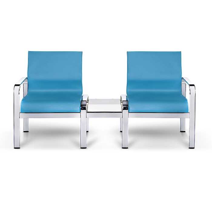 مبل اداری دونفره وسط عسلی کهربا آرام گستر مدل 527DT