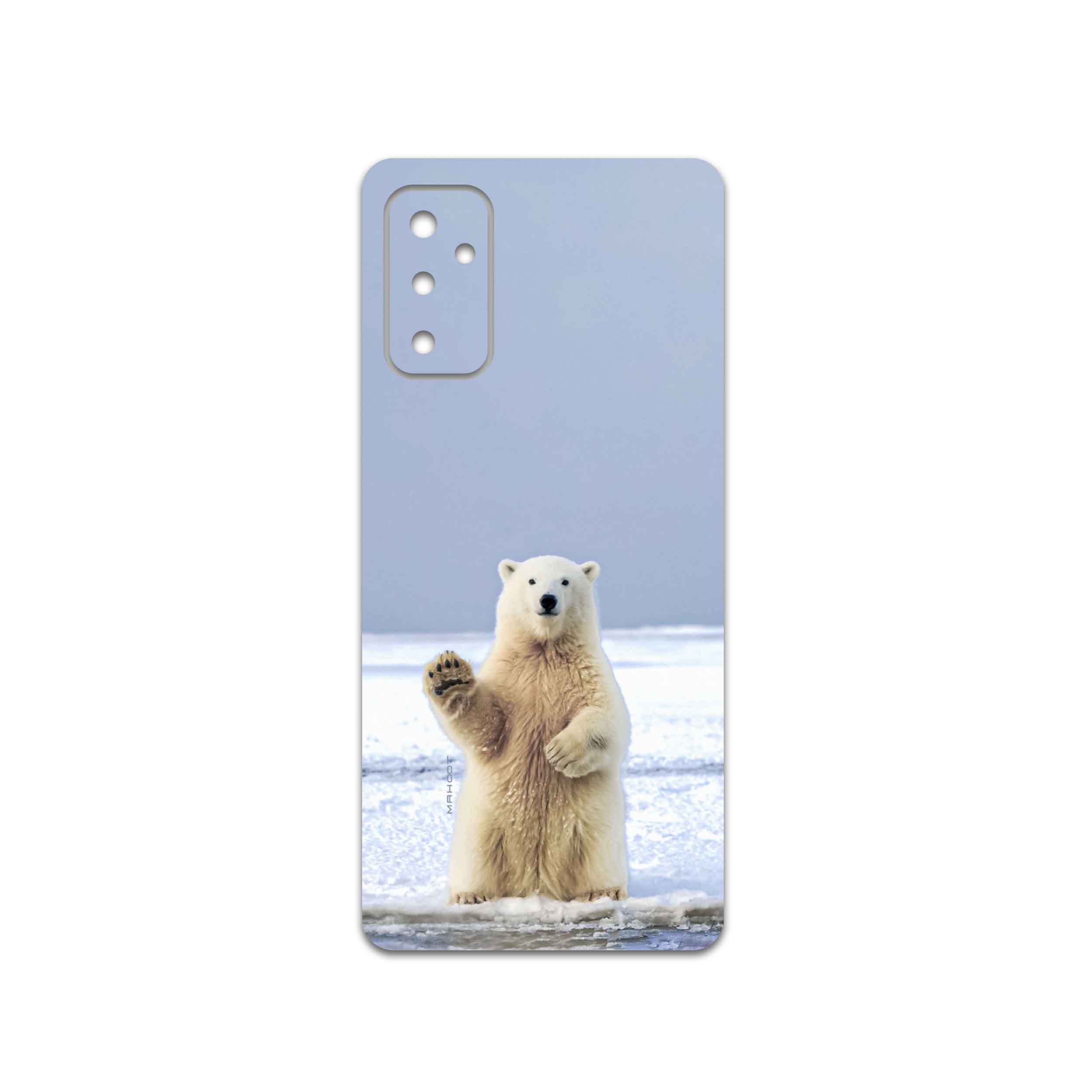 برچسب پوششی ماهوت مدل Polar-bear مناسب برای گوشی موبایل سامسونگ Galaxy M52 5G