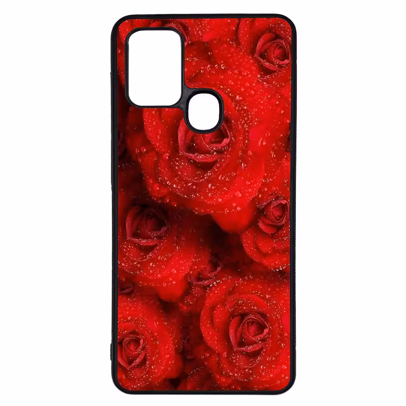 کاور طرح گل رز کد G-012 مناسب برای گوشی موبایل سامسونگ Galaxy A21s | دیجی قاب دونی