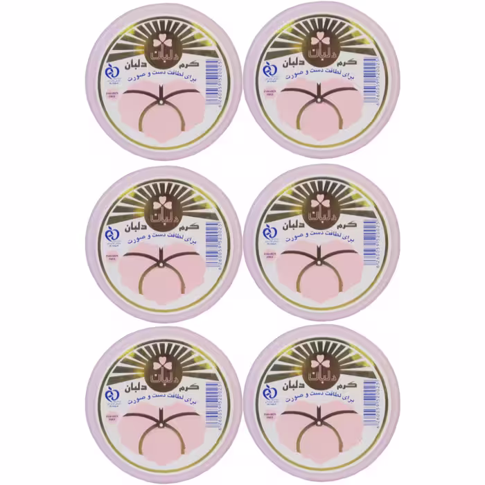 کرم مرطوب کننده دلبان مدل DB06 حجم 90 میلی لیتر مجموعه 6 عددی