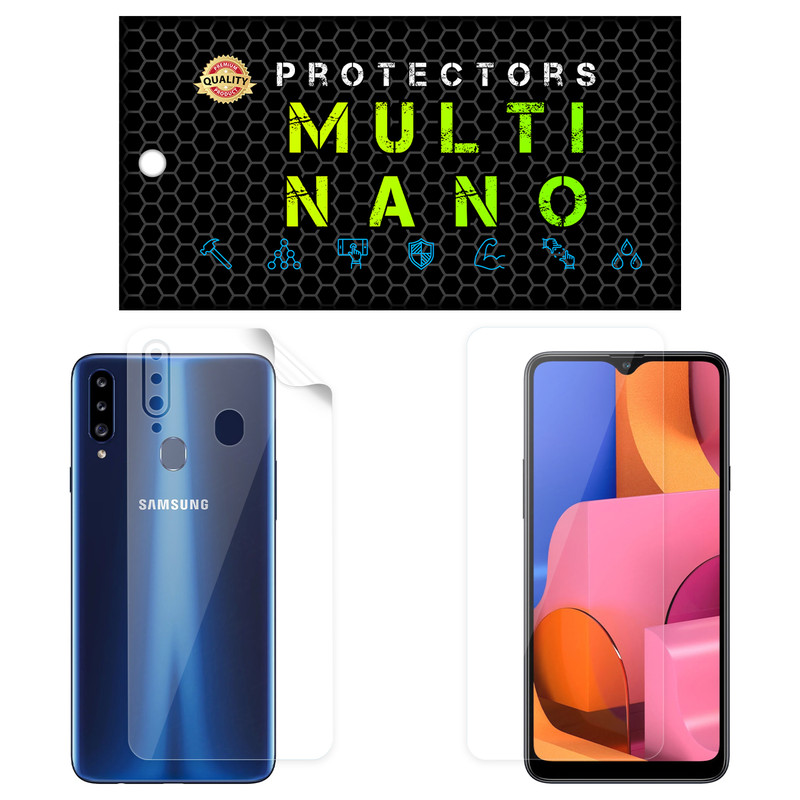 محافظ صفحه نمایش مولتی نانو مدل X-SFT مناسب برای گوشی موبایل سامسونگ Galaxy A20S به همراه محافظ پشت | کالا برتری