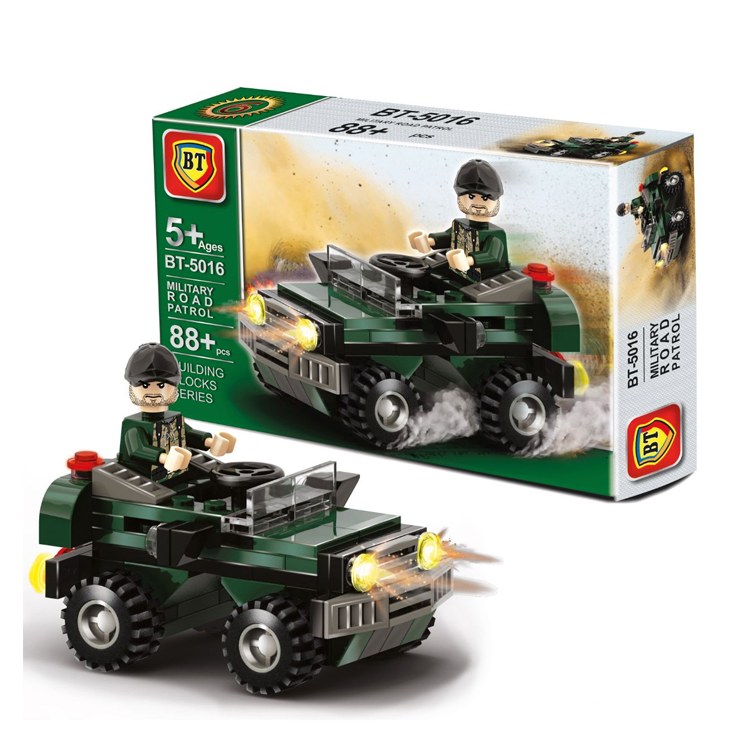 لگو موتور 4 چرخ ارتشی 88 قطعه BT5016