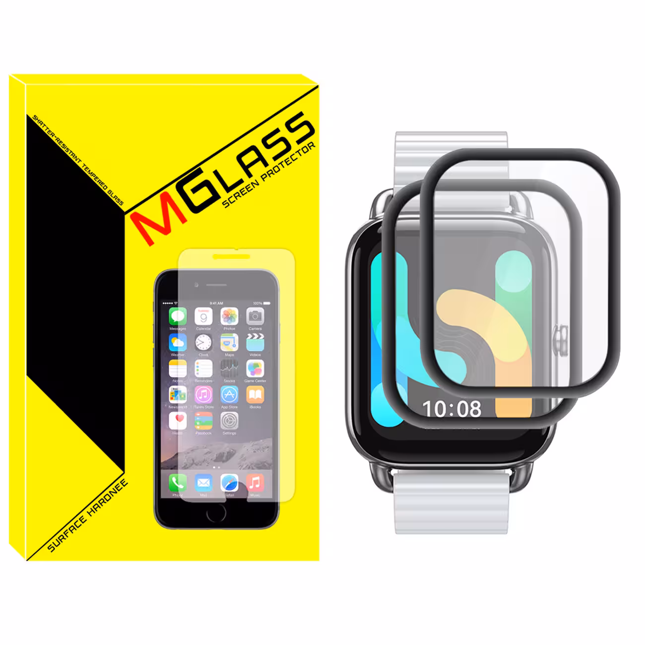محافظ صفحه نمایش نانو ام گلس مدل NMG مناسب برای ساعت هوشمند هایلو RS4 Plus بسته دو عددی