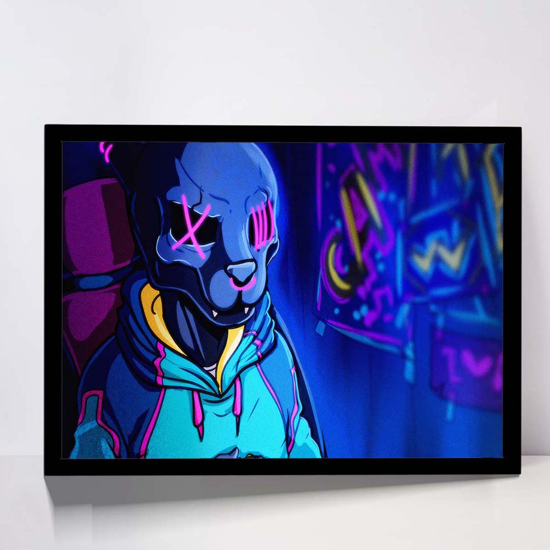 تابلو مدل gamer boy colorful کد F-12029