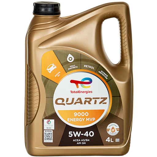 خرید روغن موتور توتال انرجیز 5W-40 SN مدل QUARTZ 9000 ENERGY MVP حجم چهار لیتر | اتوموبی