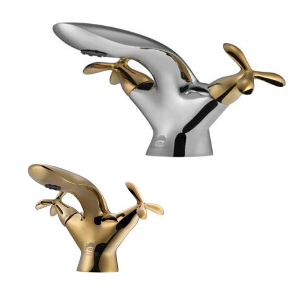 شیر روشویی درخشان مدل آنتیک