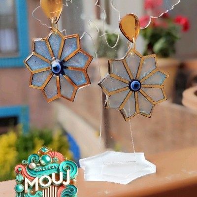 گوشواره میخی چشم نظر