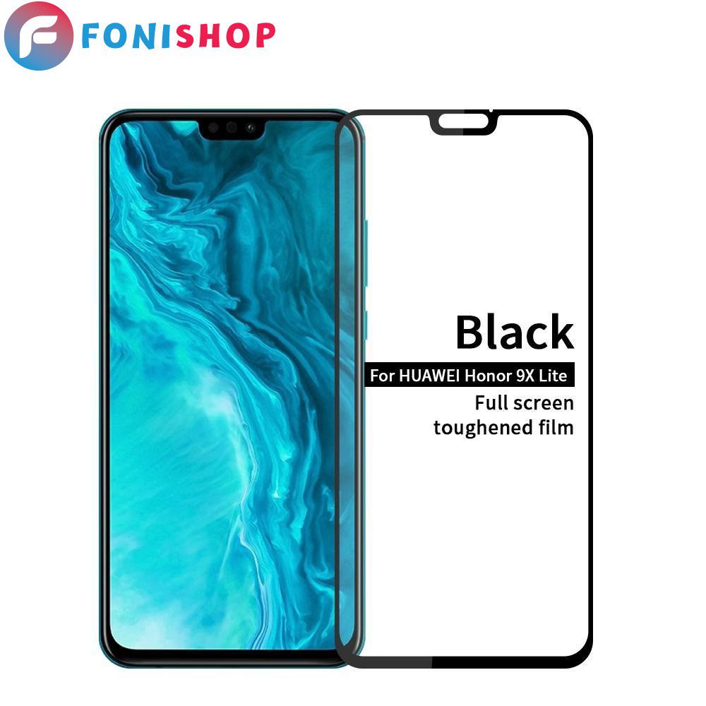 گلس محافظ صفحه نمایش فول تمام صفحه هانر Honor 9X Lite