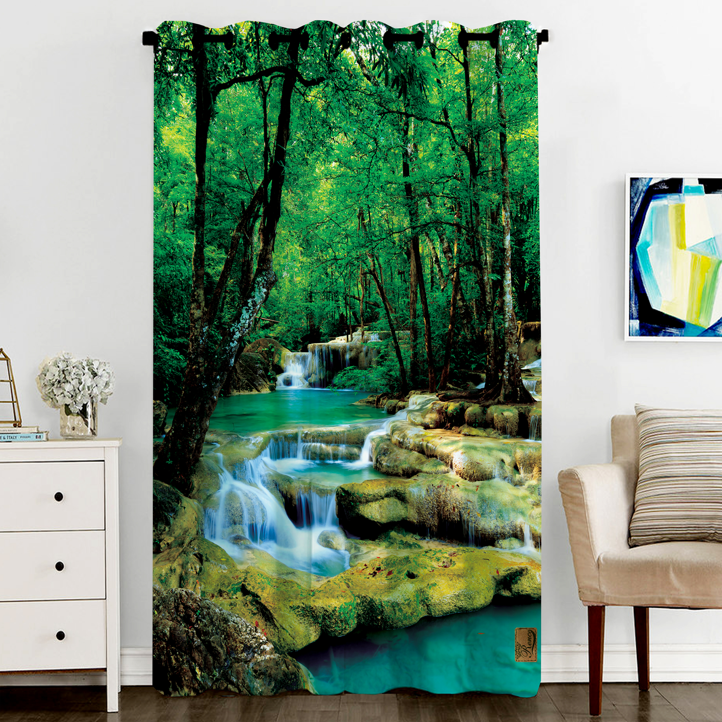  پرده رنس مدل CC6-50324 ارتفاع 270x140 سانتی‌متر 