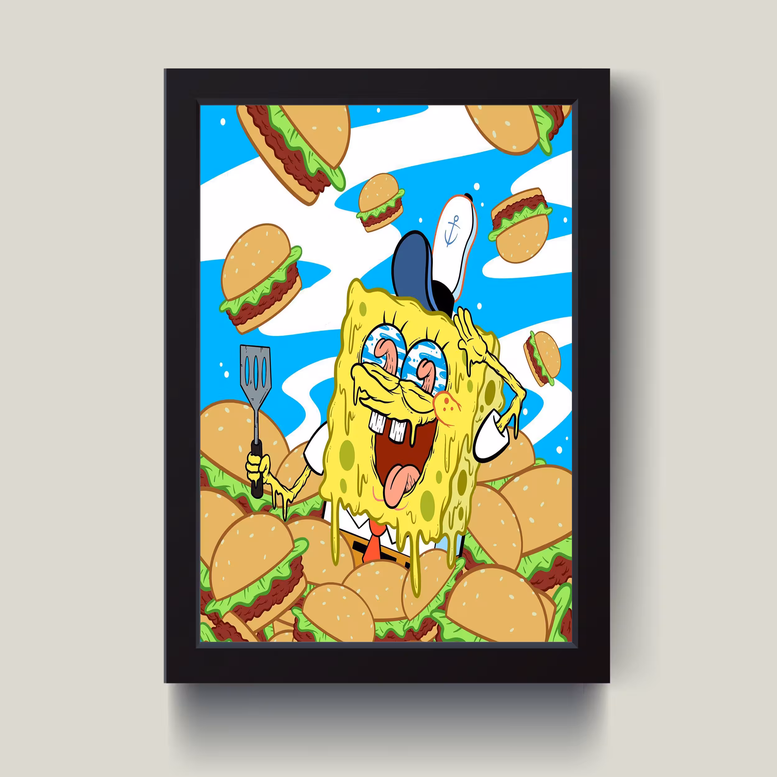 تابلو مدل باب اسفنجی sponge bob کدG12-35