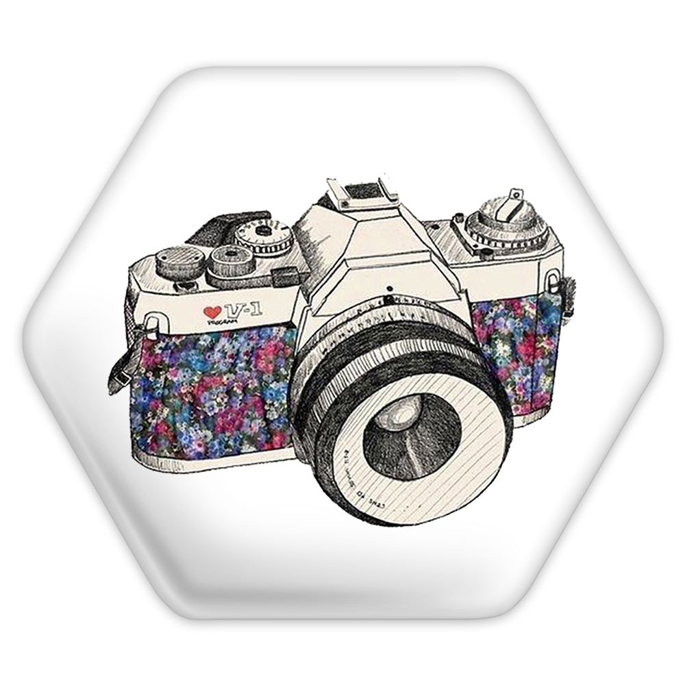 پیکسل خندالو طرح دوربین مدل شش ضلعی کد 1714