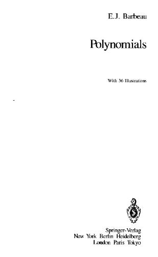 خرید و دانلود نسخه کامل کتاب Polynomials: a problem book