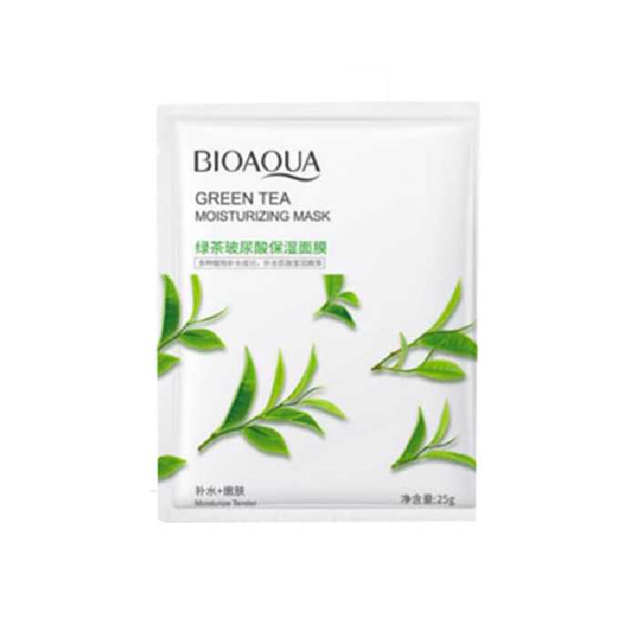ماسک صورت بایو آکوا مدل چای سبز  حجم 25 میلی لیتر بسته 5 عددی