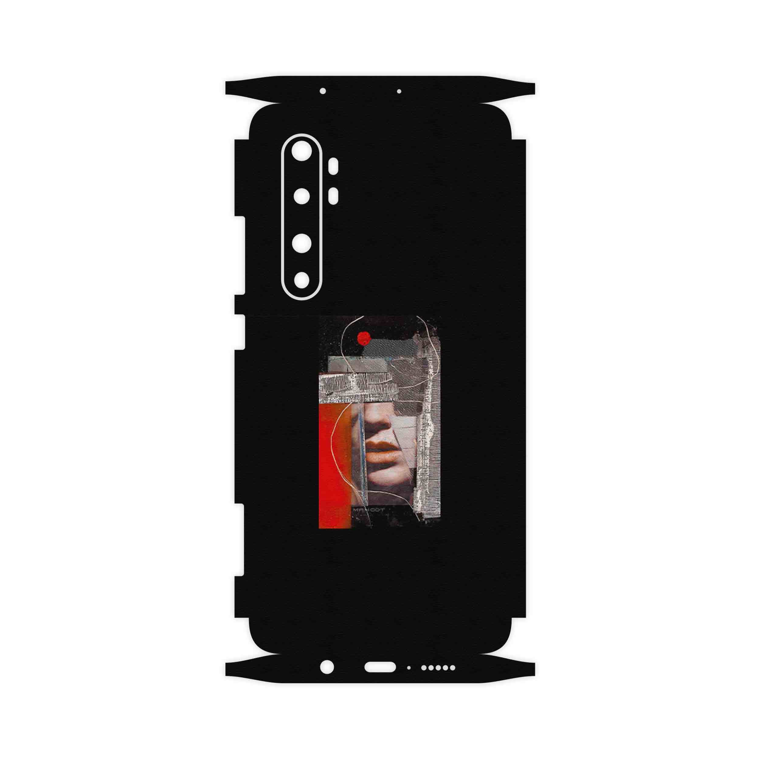 برچسب پوششی ماهوت مدل Collage of Mouth-FullSkin مناسب برای گوشی موبایل شیائومی Mi Note 10 Lite