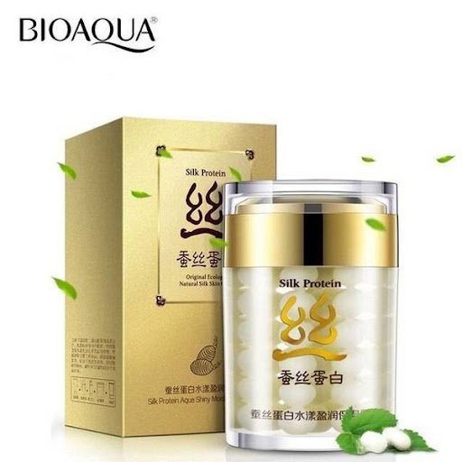 کرم شب پروتئین ابریشم بیوآکوا BIOAQUA Silk Protein Aqua Shiny Moisturizing Cream
