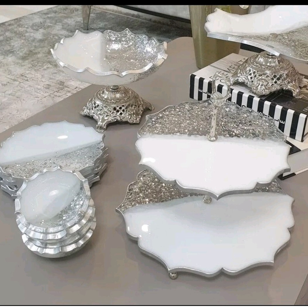 ست ظروف پذیرایی رزینی 