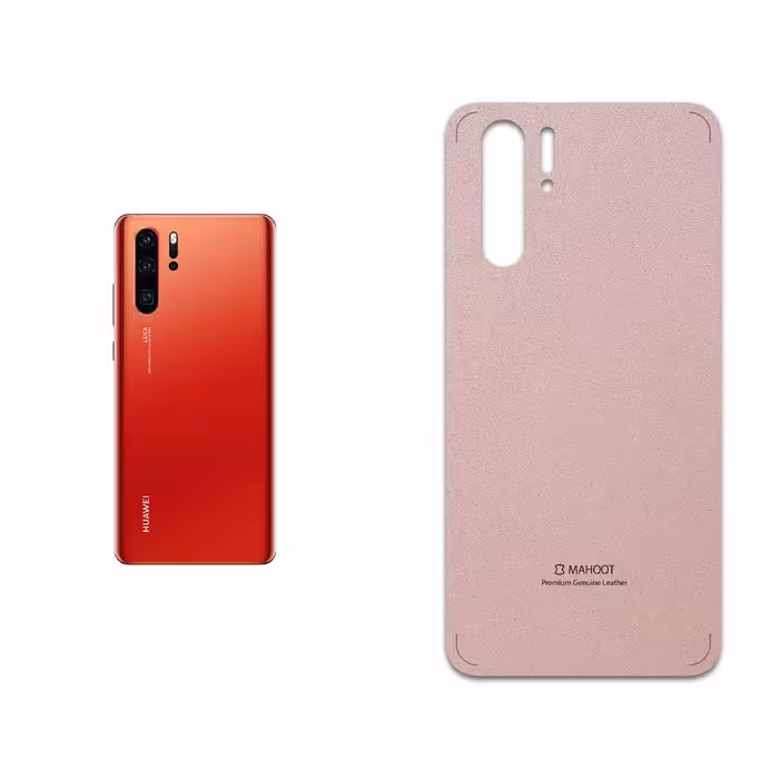 برچسب پوششی ماهوت مدل Rose Gold Leather مناسب برای گوشی موبایل هوآوی P30 Pro