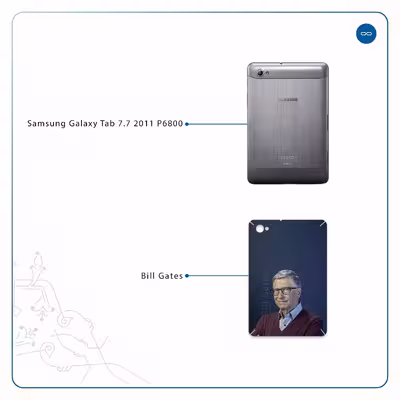 برچسب پوششی ماهوت مدل Bill Gates مناسب برای تبلت سامسونگ Galaxy Tab 7.7 2011 P6800