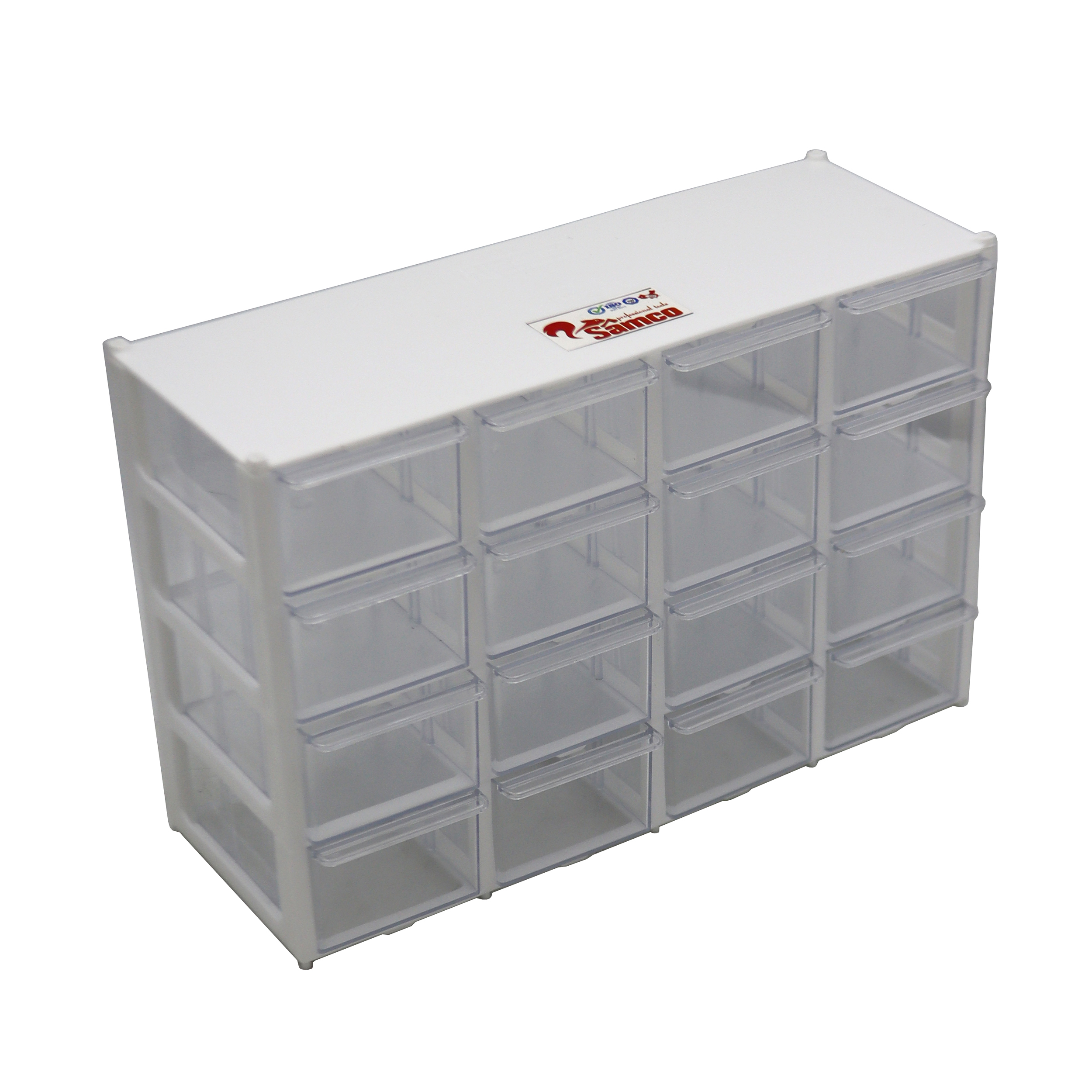 جعبه نظم دهنده ابزار سامکو مدل 16 کشو طرح کریستالی کد YP-M16-30x20x12CM