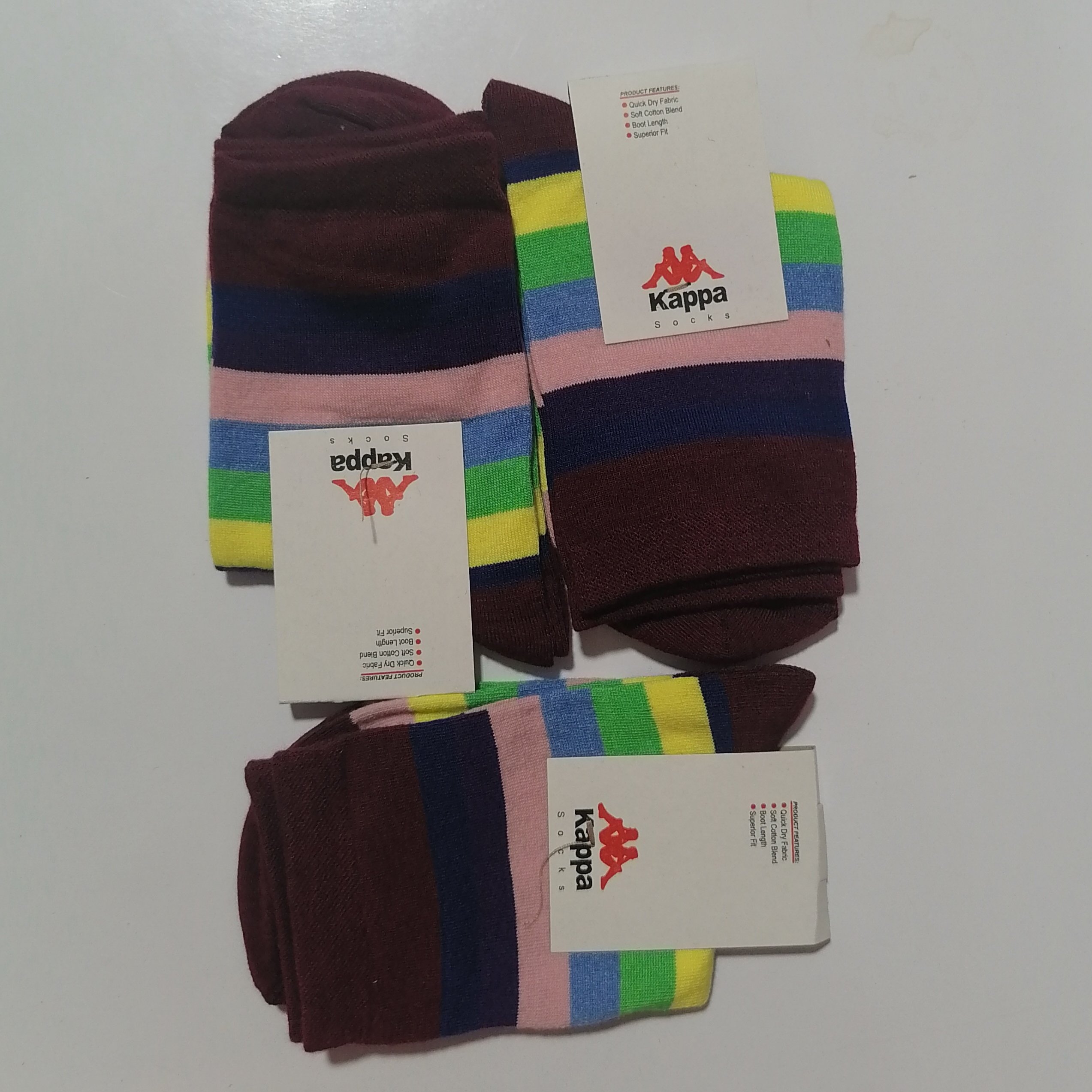 پک 3 عددی جوراب نیمساق راه راه فری سایز،