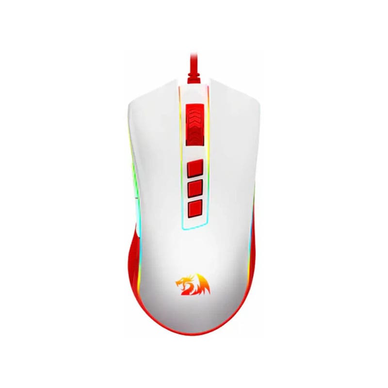 موس گیمینگ ردراگون COBRA Red White M711C