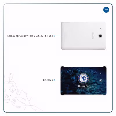 برچسب پوششی ماهوت مدل Chelsea مناسب برای تبلت سامسونگ Galaxy Tab E 9.6 2015 T561