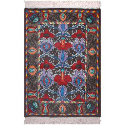 فرش دستبافت یک و نیم متری فرش هریس کد 101626