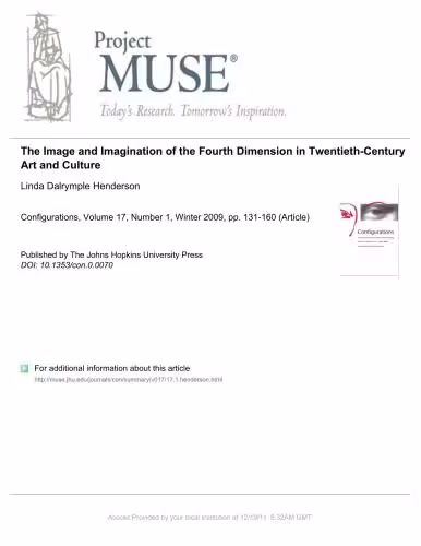 خرید و دانلود نسخه کامل کتاب The Image and Imagination of the Fourth Dimension in Twentieth-Century Art and Culture - Linda Dalrymple Henderson