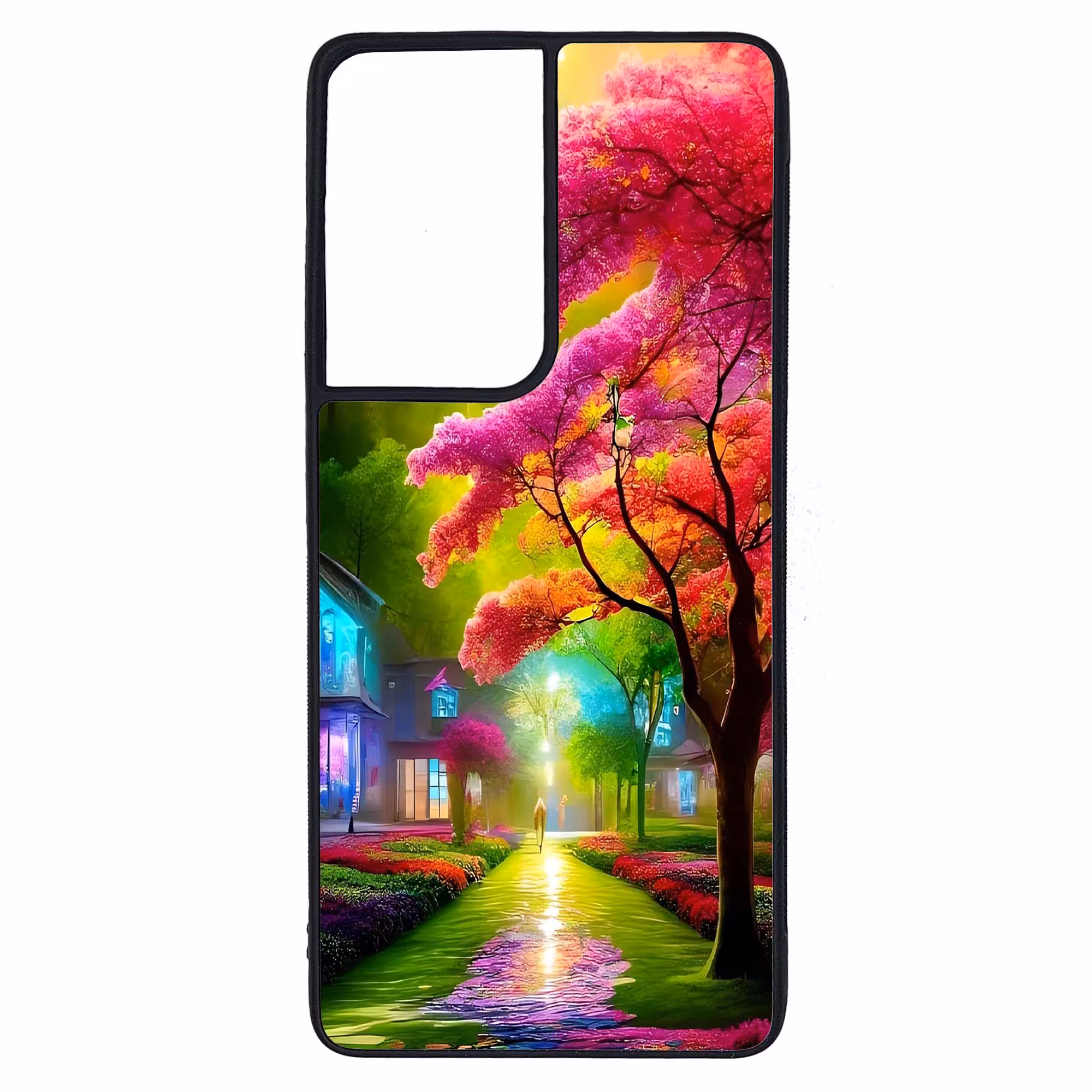کاور طرح منظره کد G-039 مناسب برای گوشی موبایل سامسونگ Galaxy S21 Ultra | دیجی قاب دونی