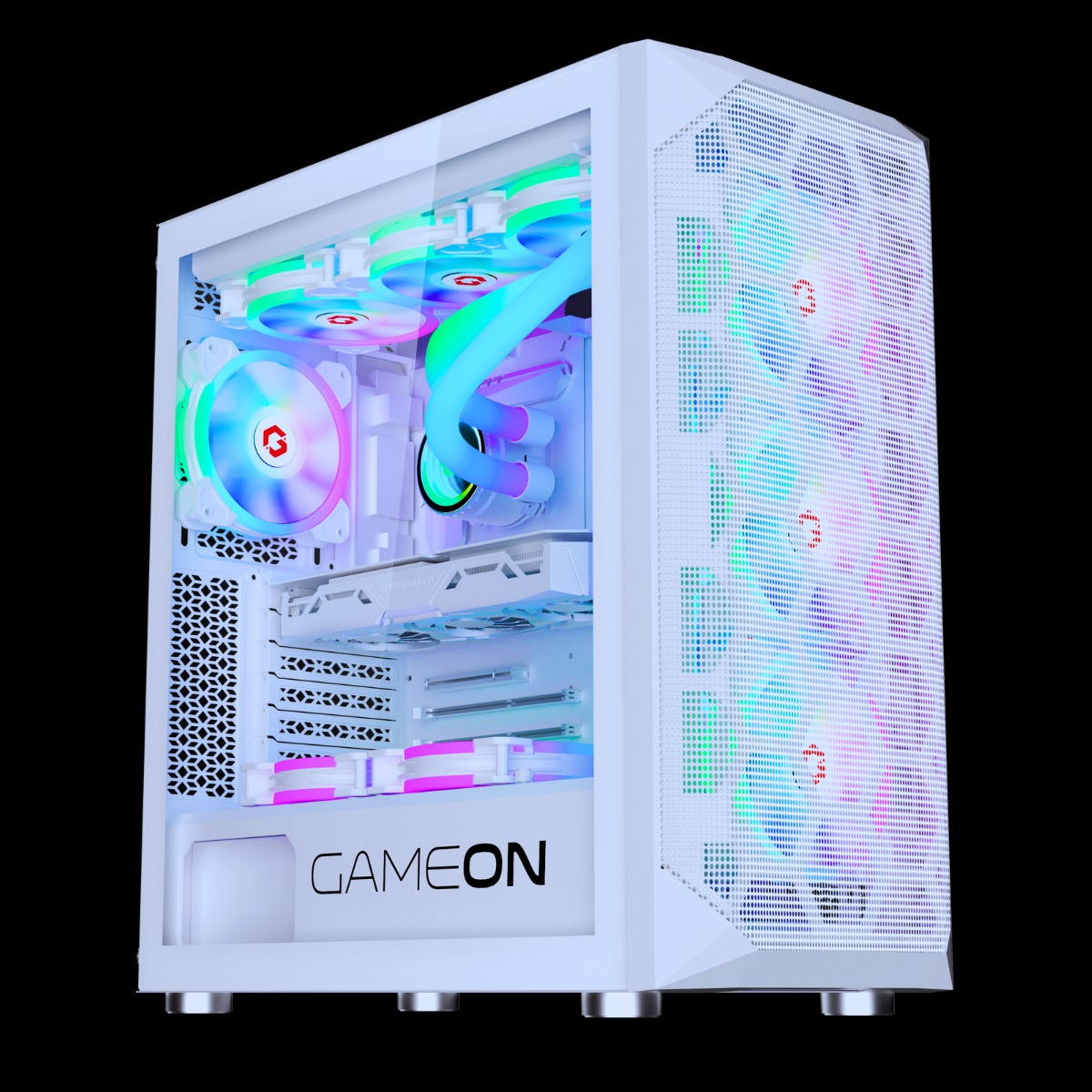 خرید کیس GAMEON Emperor Arctic I Series Mid Tower Gaming Case White با بهترین قیمت