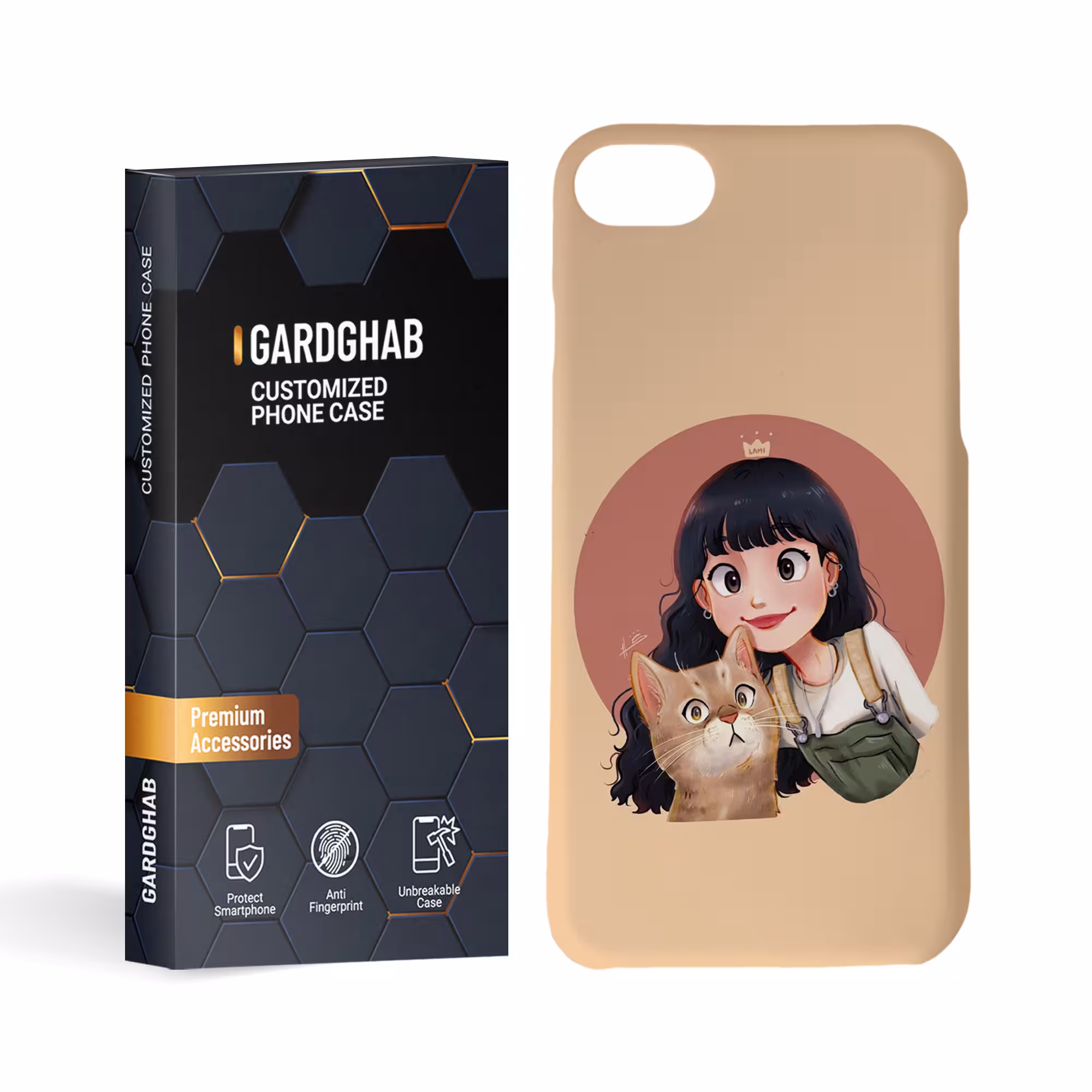 کاور گارد قاب مدل دخترانه مناسب برای گوشی موبایل اپل iPhone 7 / 8 / se2020