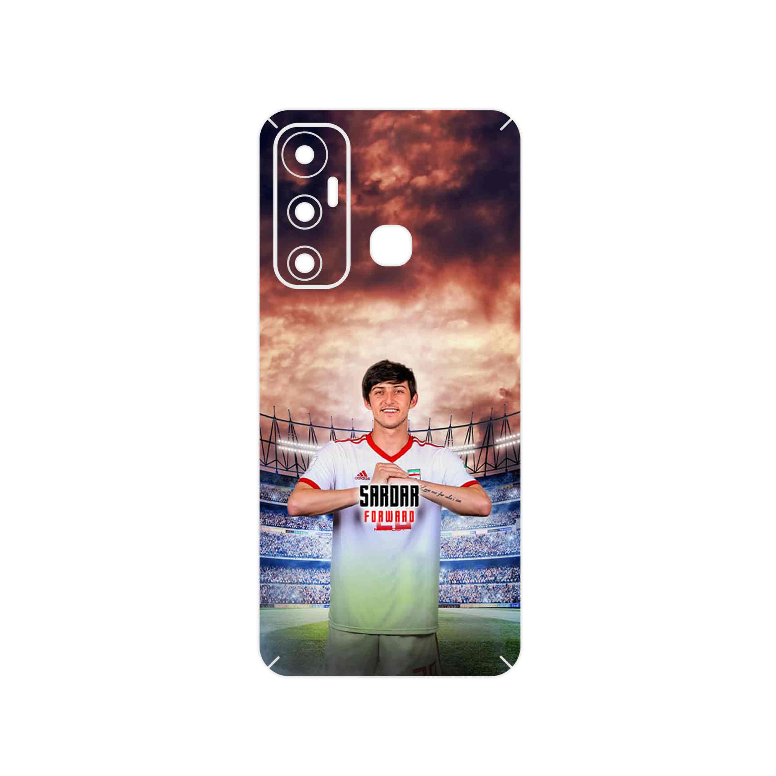 برچسب پوششی ماهوت مدل Sardar Azmoun مناسب برای گوشی موبایل اینفینیکس Hot 11
