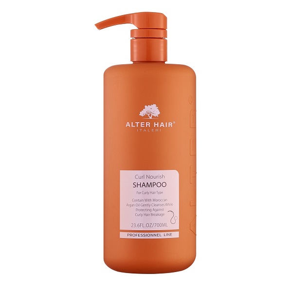شامپو موهای فر و مجعد آلتر هیر 700 میلی لیتر بدون سولفات و پاربن | ایتالیا | Alter Hair Curl Nourish Shampoo 700Ml