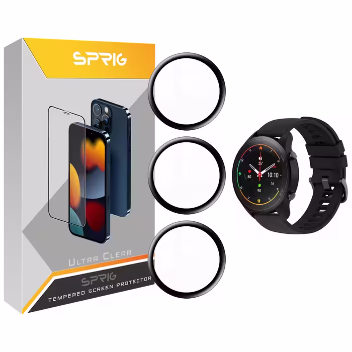 محافظ صفحه نمایش نانو اسپریگ مدل SPG مناسب برای ساعت هوشمند شیائومی Mi Watch بسته سه عددی