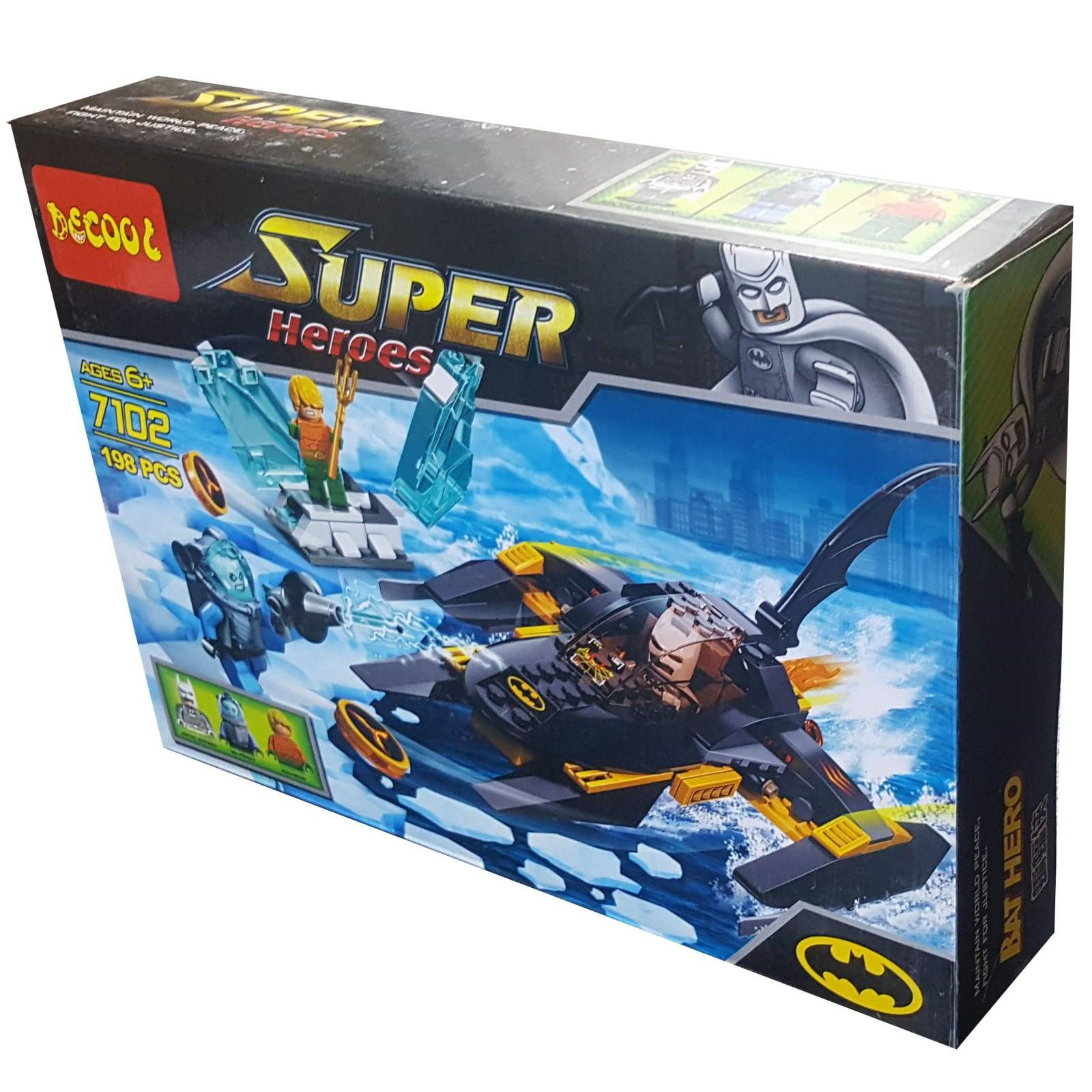 ساختنی دکول مدل هواپیما و ماشین جنگی بتمن کد 7102