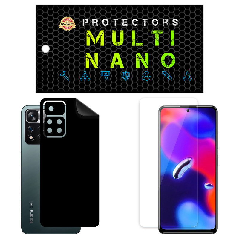محافظ صفحه نمایش مولتی نانو مدل X-SFM مناسب برای گوشی موبایل شیائومی Redmi Note 11 Pro China به همراه برچسب پوششی | کالا برتری