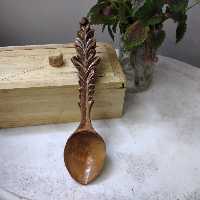 قاشق چوبی برگ 