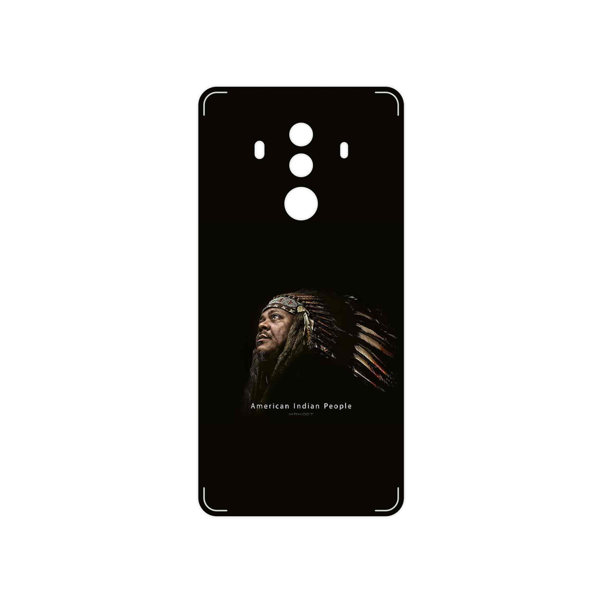 برچسب پوششی ماهوت مدل Portrait of an Indian Man مناسب برای گوشی موبایل هوآوی Mate 10 Pro