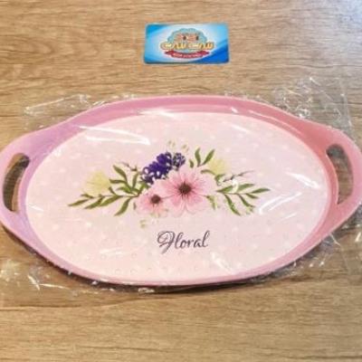 سینی فانتزی بیضی گلدار