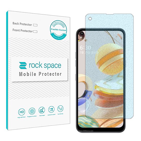 گلس ال جی (LG) Q61 مدل نانو هیدروژل مات آنتی بلو برند راک اسپیس کد S