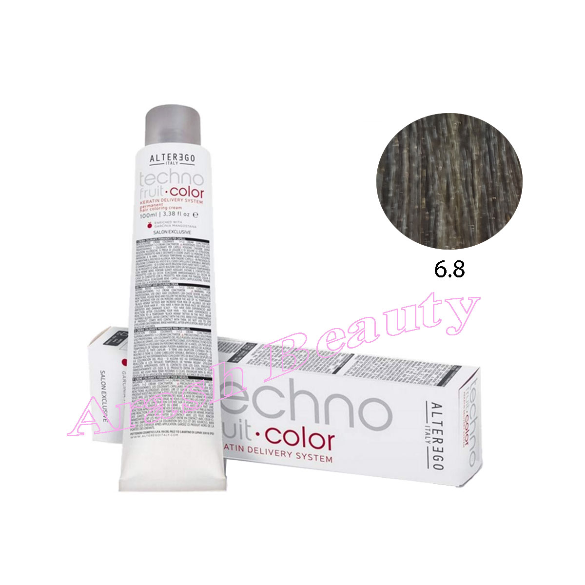 رنگ مو تکنو آلترگو 6.8 بلوند زیتونی تیره Alterego Techno