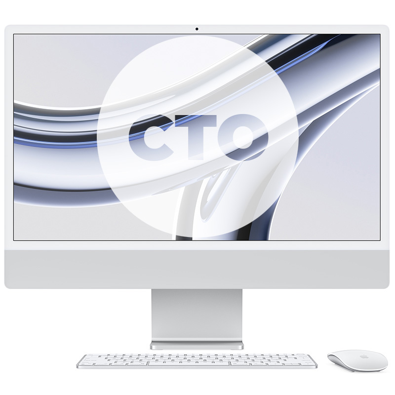 آی مک 24 اینچ M3 کاستوم پردازنده 8core - 10core حافظه رم 16 گیگابایت ظرفیت 1 ترابایت SSD نقره ای Z19D0001U - Hiapple.ir