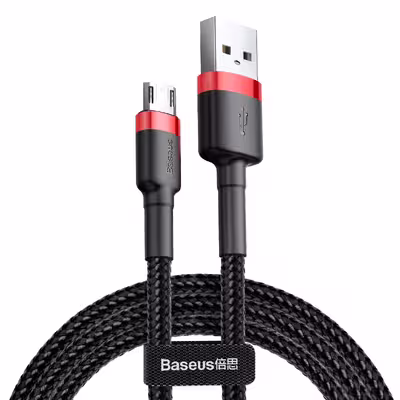 کابل تبدیل USB به microUSB باسئوس مدل CAMKLF-C91 طول 2 متر