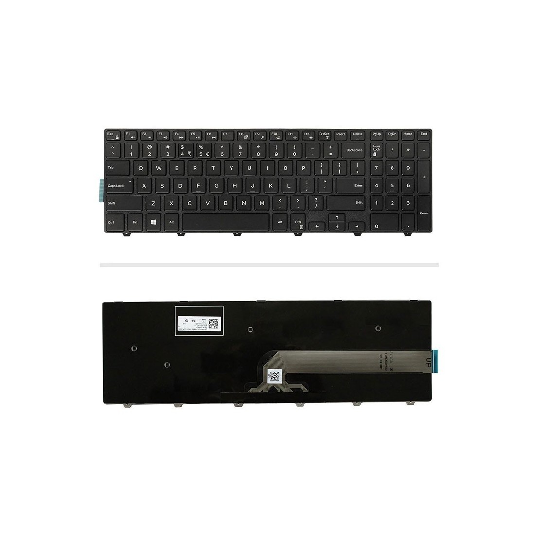 کیبورد لپتاپ دل 3543 (inspiron | با فریم)