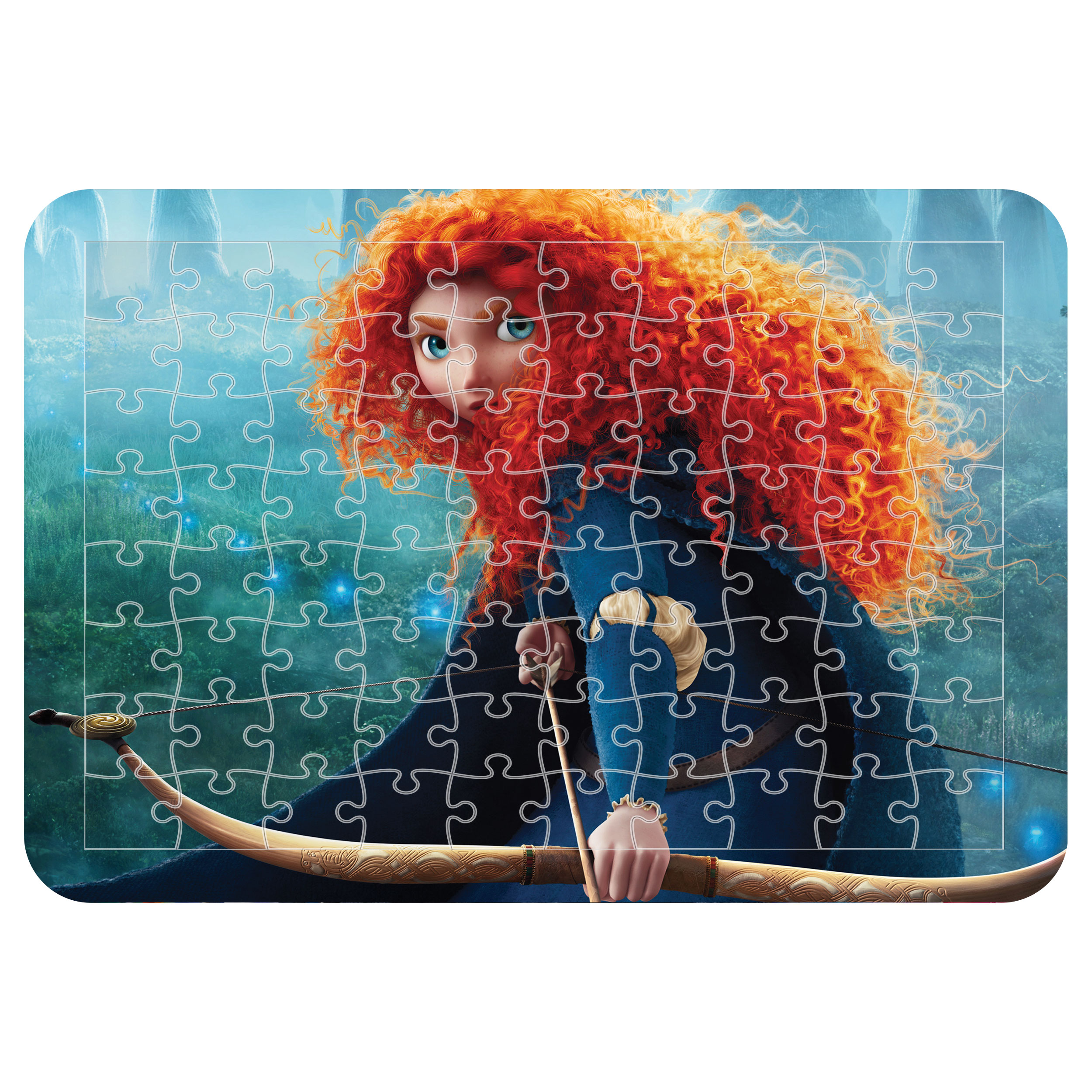 پازل 54 تکه اطلس آبی طرح کارتون شاهزاده مریدا دلیر مدل P1177