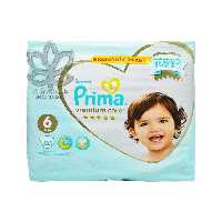 پوشک کودک 35 عدد سایز 6 ضد حساسیت پریمیوم پریما پمپرز - pampers