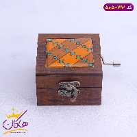 جعبه موزیکال چوبی طرح معرق | 505/33