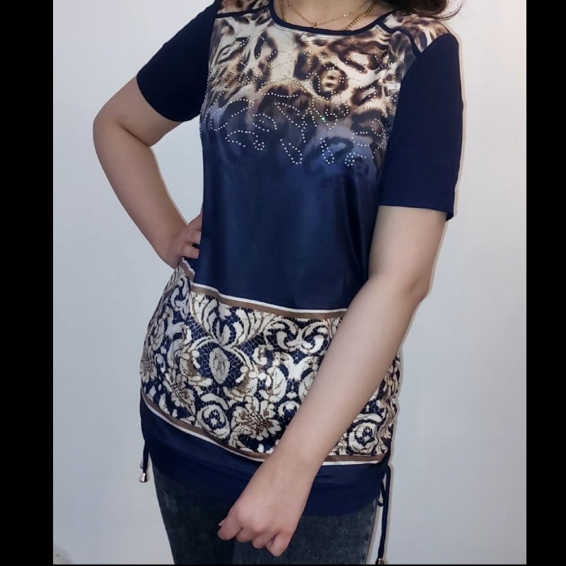 تونیک زنانه پایین گت دار ویسگوز درجه یک وارداتی سایز 38تا 48